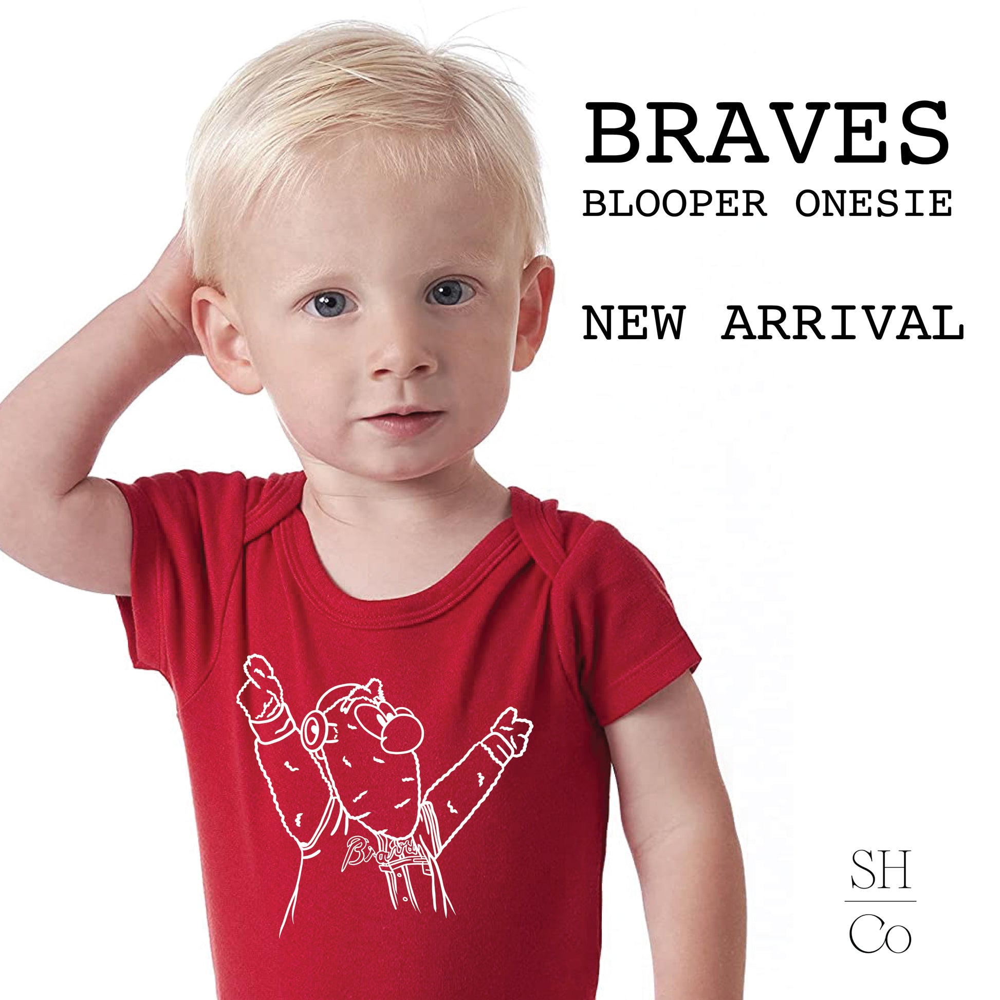 Blooper-Braves-Red-Onesie
