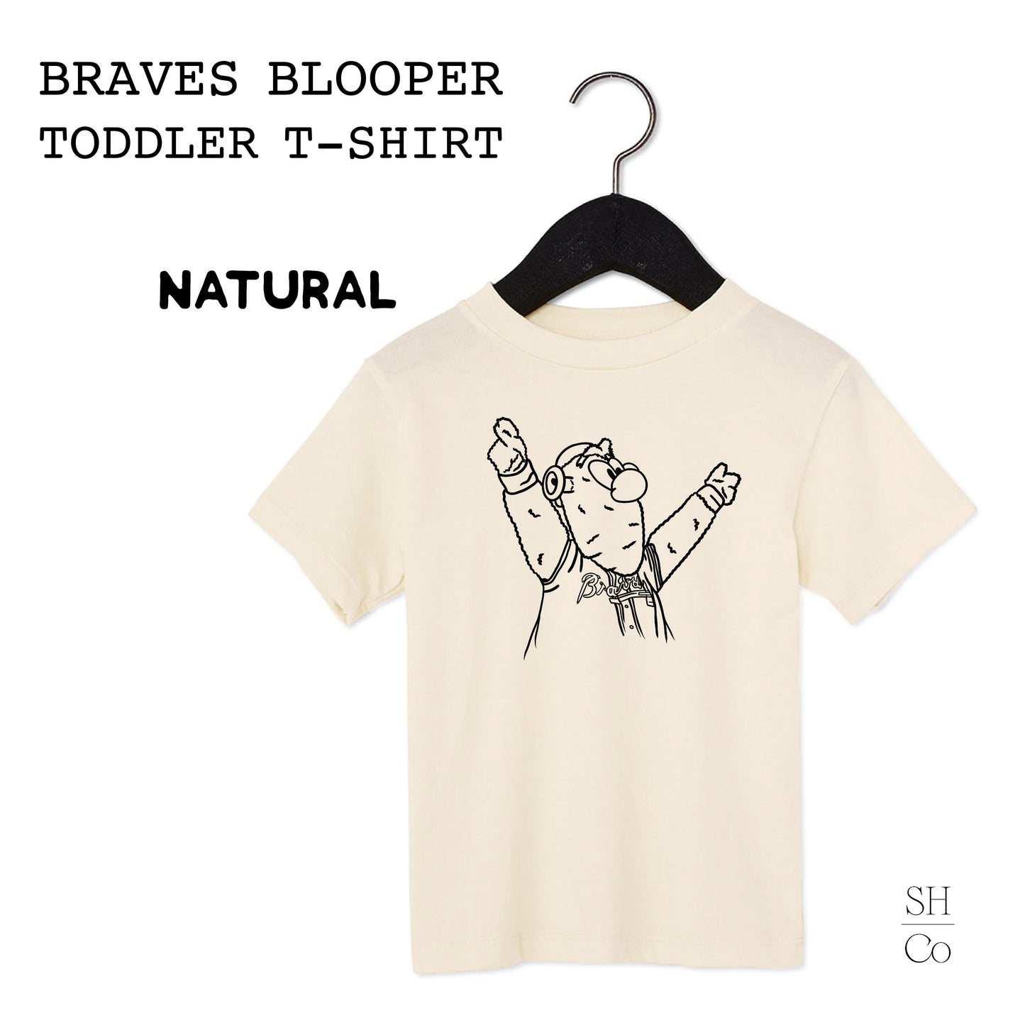 PREORDER | Atlanta Braves Blooper Toddler T-Shirt - Custom Handmade Gameday Gear
